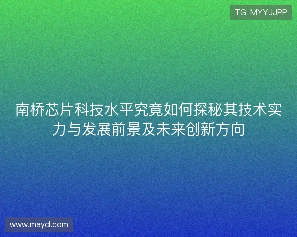南桥芯片科技水平究竟如何探秘其技术实力与发展前景及未来创新方向